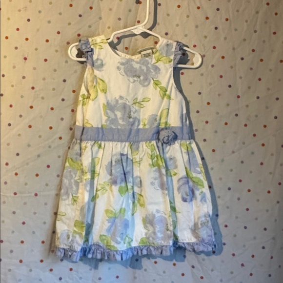 Cherokee Blue and Green Floral Dress - Picture 1 of 3